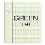 Evidence Engineer's Computation Pad, Cross-Section Quadrille Rule (5 Sq/in, 1 Sq/in), 200 Green-Tint 8.5 X 11 Sheets