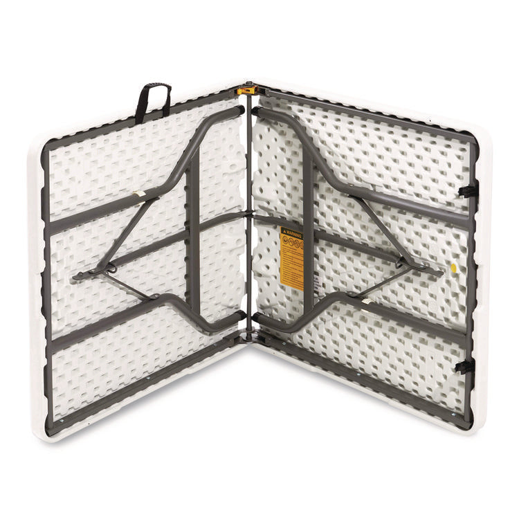 IndestrucTable Classic Bi-Folding Table, Rectangular, 60" x 30" x 29", Platinum