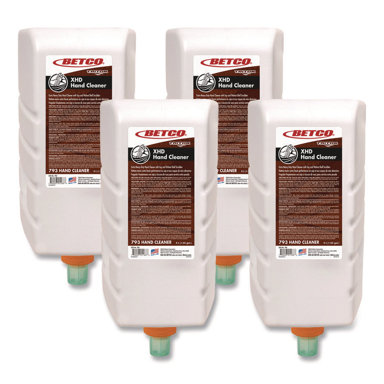 XHD Hand Cleaner Refill, Fresh Scent, 4 L, 4/Carton
