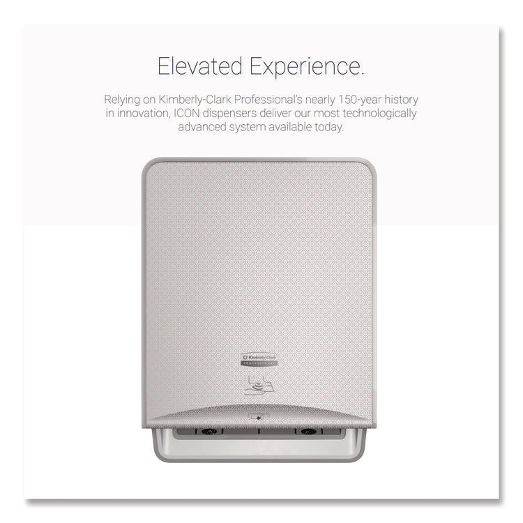 ICON Automatic Roll Towel Dispenser, 20.12 x 16.37 x 13.5, Silver Mosaic