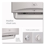 ICON Automatic Roll Towel Dispenser, 20.12 x 16.37 x 13.5, Silver Mosaic