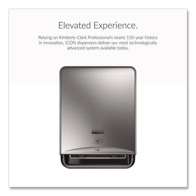 ICON Automatic Roll Towel Recessed Dispenser Housing, Narrow without Trim Panel, Stainless Steel