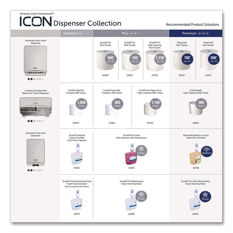 ICON Automatic Roll Towel Dispenser, 20.12 x 16.37 x 13.5, White Mosaic