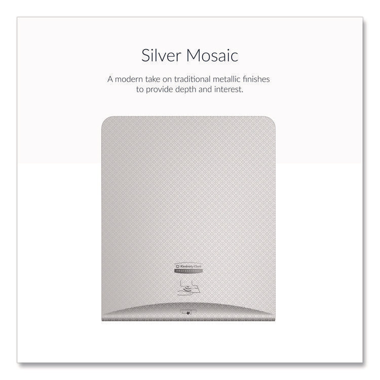 ICON Faceplate for Automatic Roll Towel Dispenser, 18.12 x 15.62 x 12.87, Silver Mosaic