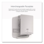 ICON Faceplate for Automatic Roll Towel Dispenser, 18.12 x 15.62 x 12.87, Silver Mosaic