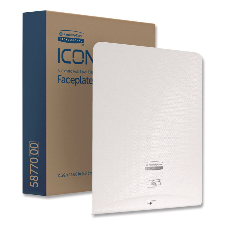 ICON Faceplate for Automatic Roll Towel Dispenser, 18.12 x 15.62 x 12.87, White Mosaic