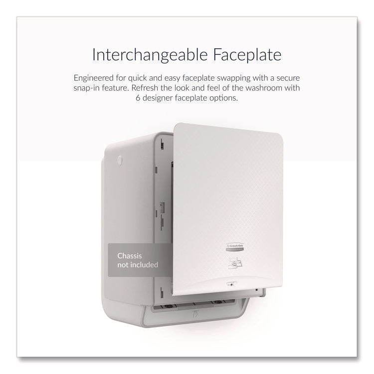 ICON Faceplate for Automatic Roll Towel Dispenser, 18.12 x 15.62 x 12.87, White Mosaic