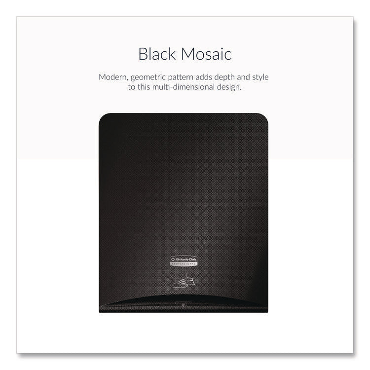 ICON Faceplate for Automatic Roll Towel Dispenser, 18.12 x 15.62 x 12.87, Black Mosaic