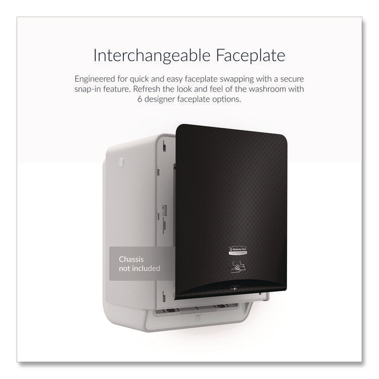 ICON Faceplate for Automatic Roll Towel Dispenser, 18.12 x 15.62 x 12.87, Black Mosaic