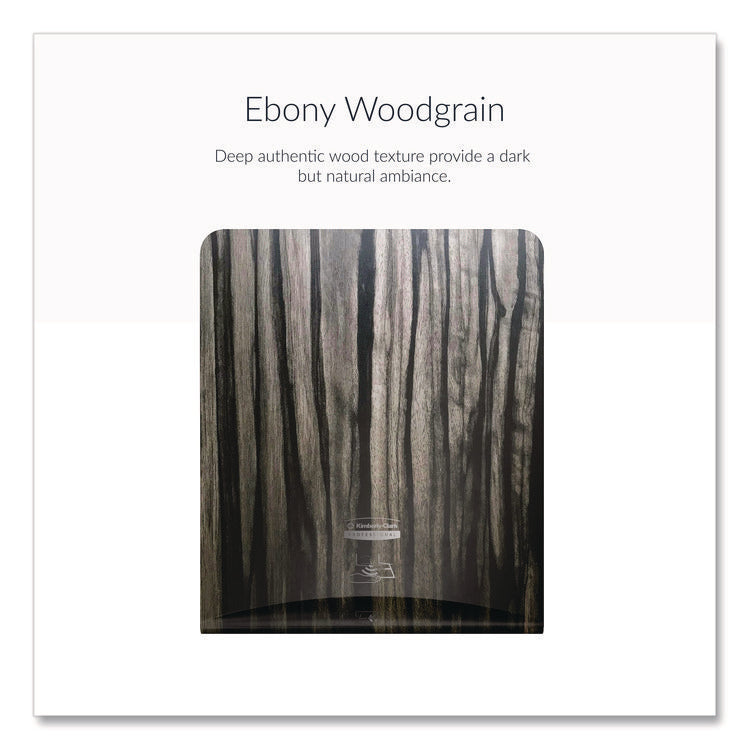 ICON Faceplate for Automatic Roll Towel Dispenser, 18.12 x 15.62 x 12.87, Ebony Woodgrain