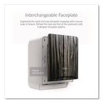 ICON Faceplate for Automatic Roll Towel Dispenser, 18.12 x 15.62 x 12.87, Ebony Woodgrain