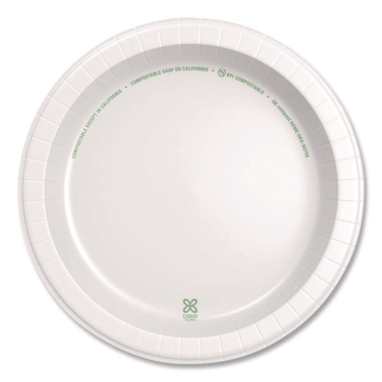 Heavy-Weight Paper Plates, 10" dia, White, 125/Pack, 4 Packs/Carton