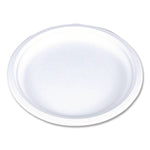ChampWare Molded Fiber Tableware, Molded Fiber Plate, 9" dia, White, 125 Plates/Sleeve, 4 Sleeves/Carton