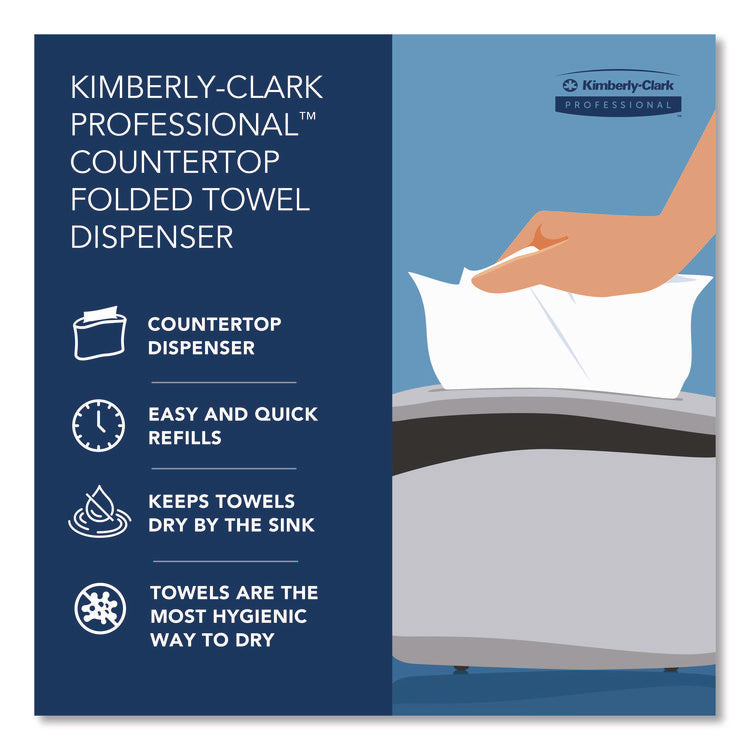 Reveal Countertop Folded Towel Dispenser, 13.3 x 5.2 x 9, Gray