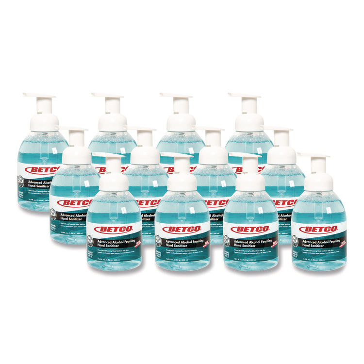 Clario Advanced Alcohol Foaming Hand Sanitizer, 16.5 oz, Pump Bottle, Citrus Scent, 12/Carton