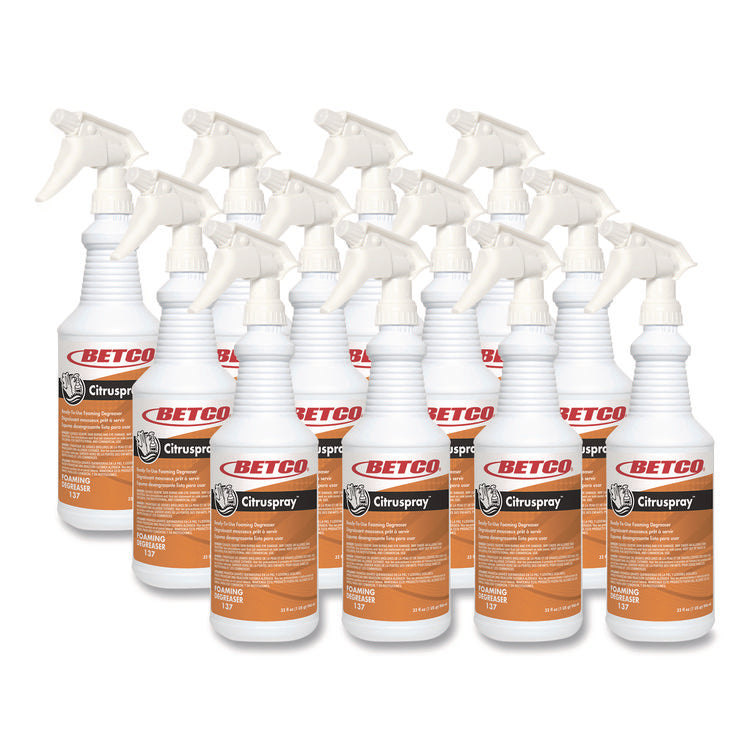 Citruspray Degreaser, Citrus Orange Scent; 32 oz Bottle, 12/Carton
