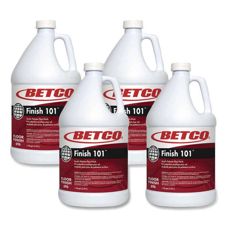 Finish 101 Floor Finish, 1 gal Bottle, 4/Carton