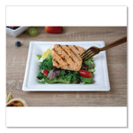 ChampWare Molded Fiber Tableware, Square Molded Fiber Plate, 8" x 8", White, 125 Plates/Sleeve, 4 Sleeves/Carton