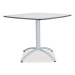CafeWorks Cafe-Height Table, Square, 36" x 36" x 30", Gray/Silver