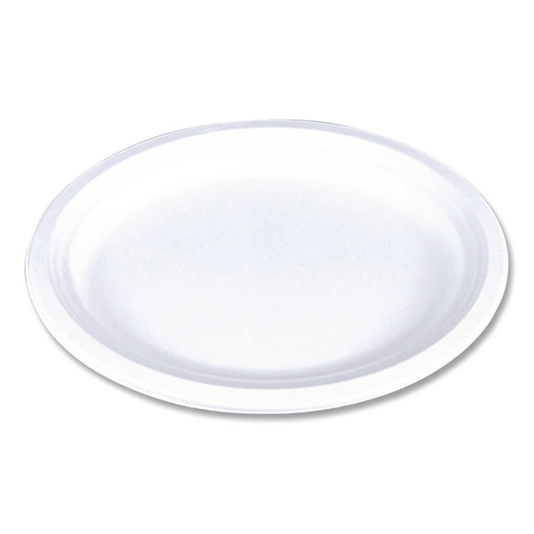 ChampWare Molded Fiber Tableware, Molded Fiber Platter, 12.5" dia, White, 125 Plates/Sleeve, 4 Sleeves/Carton