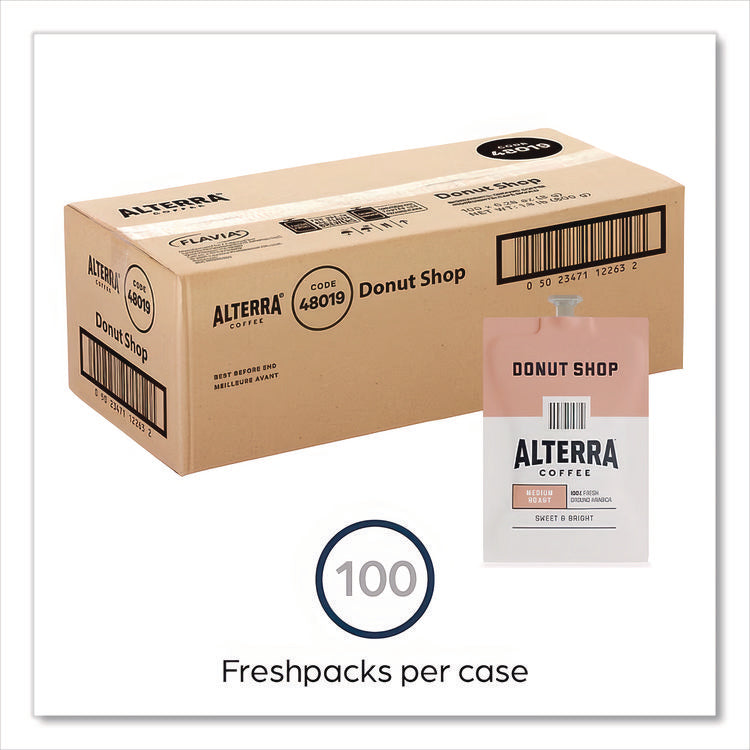 Coffee Freshpack Pods, Donut Shop Blend, Medium Roast, 0.28 Oz, 100/carton