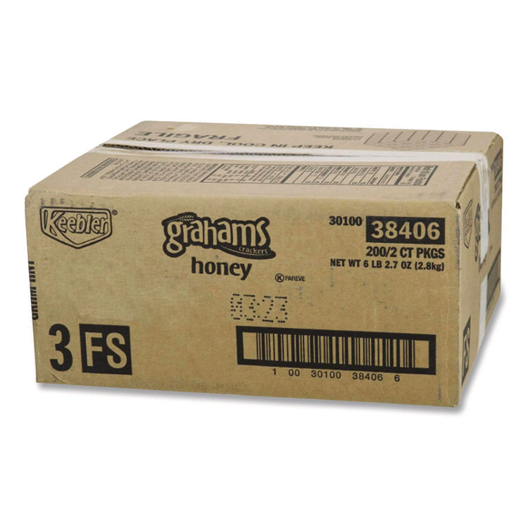 Honey Grahams Crackers, 0.49 oz Bag, 200/Carton