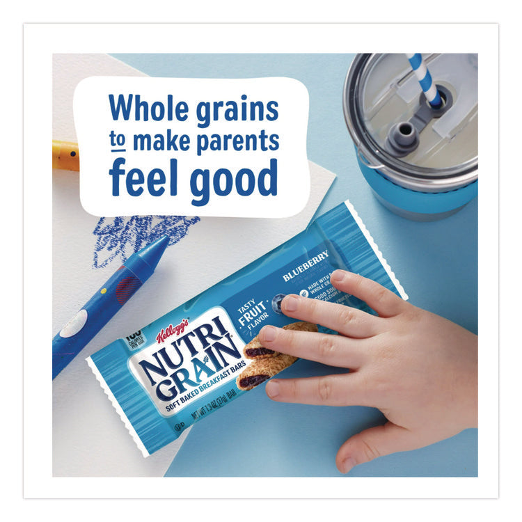 Nutri-Grain Soft Baked Breakfast Bars, Blueberry, Indv Wrapped 1.3 Oz Bar, 16/box