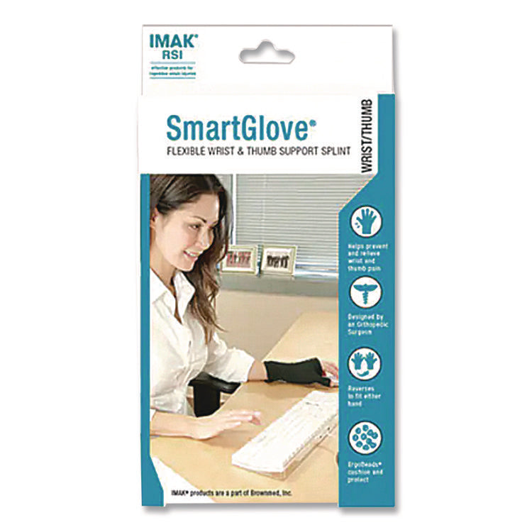 SmartGlove with Thumb Support, Medium, Fits Left Hand/Right Hand, Black