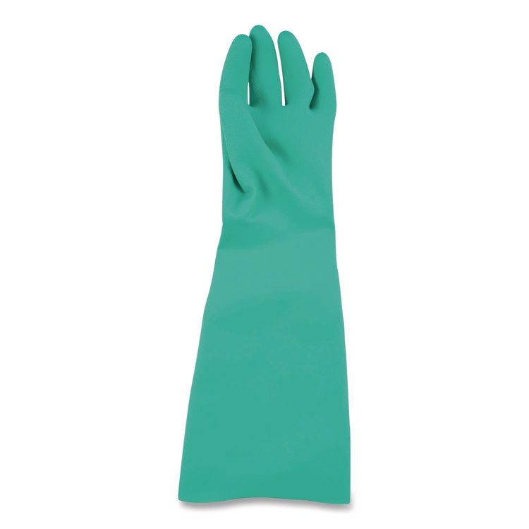 Nitrile Dishwashing Gloves, 21" Long, Small, Green, Pair