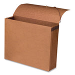 Recycled Redrope Wallets, 5.25" Expansion, 1 Section, Elastic Cord Closure, Letter Size, Redrope, 10/Box