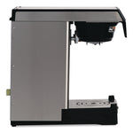 WAVE15-APS Low Profile Automatic Airpot Coffee Brewer, 12-Cup, Gray/Stainless Steel