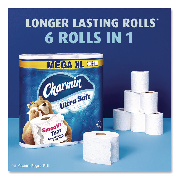 Ultra Soft Bathroom Tissue, Septic-Safe, 2-Ply, White, 336 Sheets/Roll, 18 Rolls/Carton