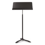 Melody Music Stand, 20.5" Wide, 24" to 46" Shelf Height, Black