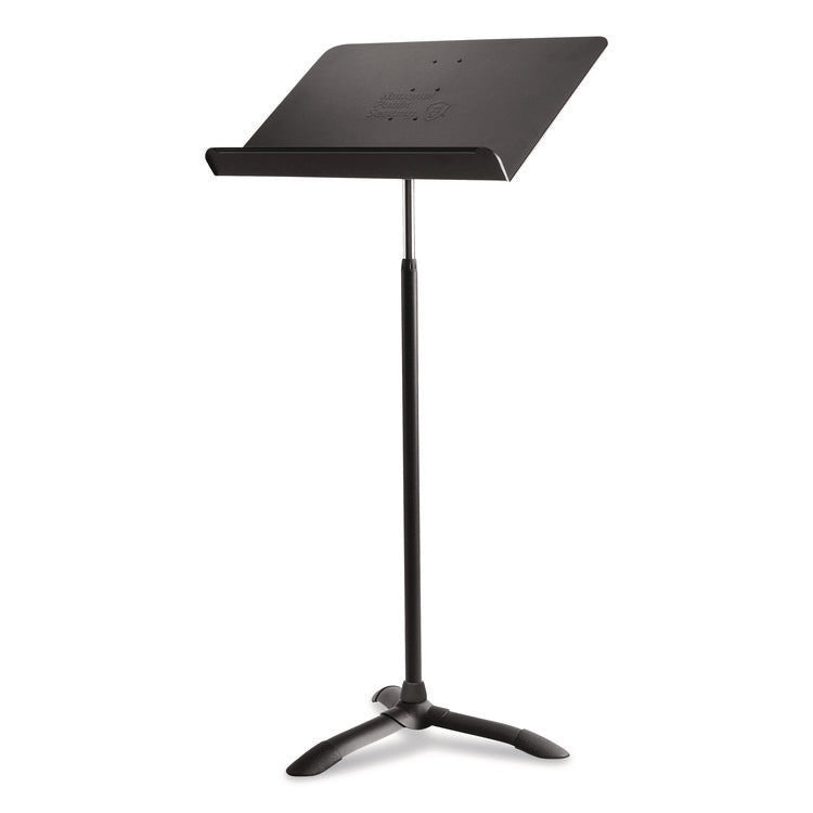Melody Music Stand, 20.5" Wide, 24" to 46" Shelf Height, Black