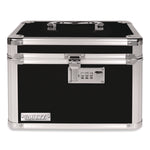 Latching Lid Locking Personal Security Box, Combination Lock, 10 X 7.5 X 7.75, Plastic; Steel; Aluminum, Black