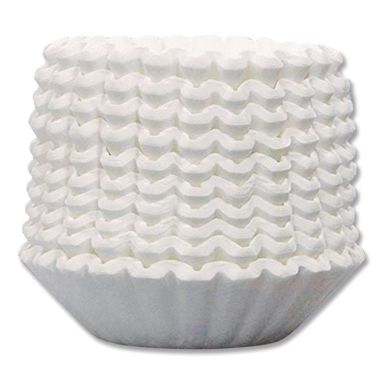 Commercial Coffee Filters, 12 Cup Size, Flat Bottom, 500/bag, 2 Bags/carton