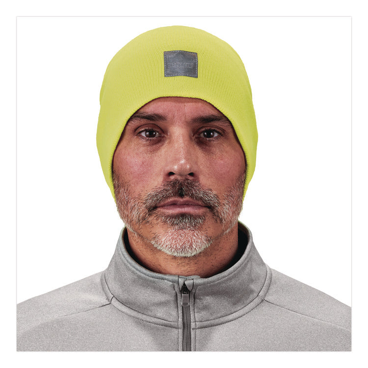 N-Ferno 6812 Rib Knit Beanie, One Size Fits Most, Lime
