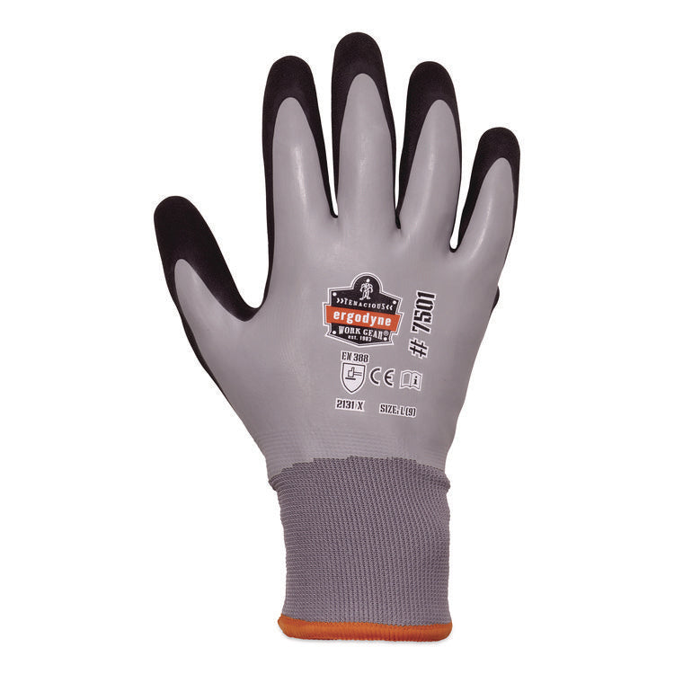 ProFlex 7501 Coated Waterproof Winter Gloves, EN388: 2131X, 11" Long, X-Large, Gray, Pair