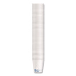Recycled Content PCF Paper Hot Cups, 10 oz, ProPlanet Seal, White/Blue, 480/Carton