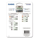 MS80B 8-Digit Battery and Solar Basic Calculator, LCD, Silver