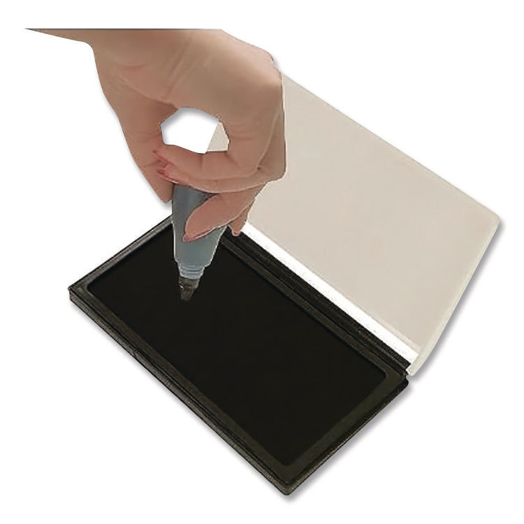2000 Plus One-Color Felt Stamp Pad, #1, 4.25" X 2.75", Black