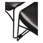 850 Series Multi-Purpose Ultra Compact Stack Chair, Supports Up to 300 lbs, 17" Seat Height, Black Seat/Back/Base, 4/Pack