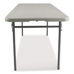 Comfort Max Fold-in-Half Table, Rectangular, 72w x 30d x 29.25h, Speckled Gray Top, Gray Base/Legs