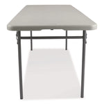 Comfort Max Fold-in-Half Table, Rectangular, 96w x 30d x 29.25h, Speckled Gray Top, Gray Base/Legs