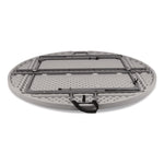 Comfort Max Fold-in-Half Table, Round, 48w x 48d x 29.25h, Speckled Gray Top, Gray Base/Legs