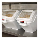 ProSave Shelf Ingredient Bins, 5.4 gal, 11.5 x 23.5 x 16.88, White, Plastic