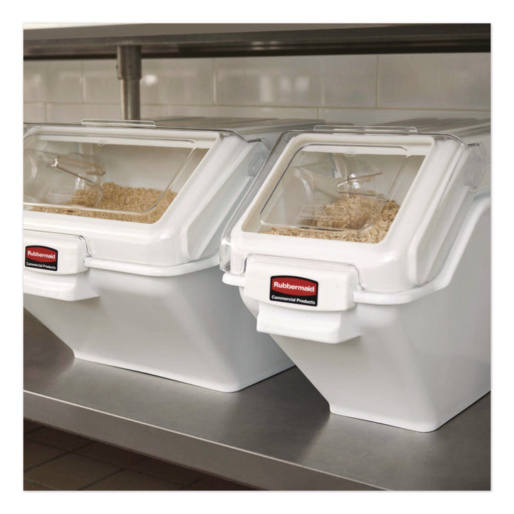 ProSave Shelf Ingredient Bins, 5.4 gal, 11.5 x 23.5 x 16.88, White, Plastic