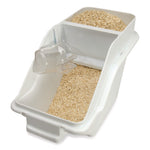 ProSave Shelf Ingredient Bins, 5.4 gal, 11.5 x 23.5 x 16.88, White, Plastic