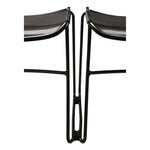 850 Series Multi-Purpose Ultra Compact Stack Chair, Supports 300 lbs, 17" Seat Height, Navy Seat/Back, Black Base, 4/Pack