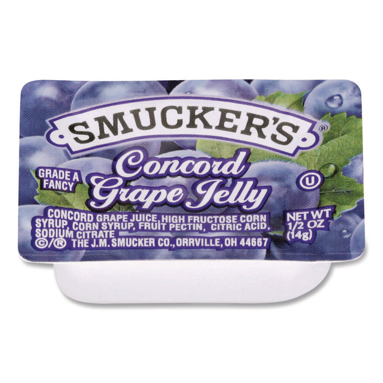 Jelly/Jam Plastic Portion Control Cups, Grape, 0.5 oz Cup, 200/Carton